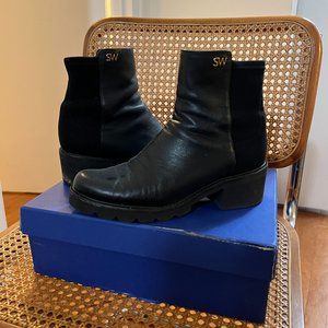 Stuart Weitzman Alessandra Leather Bootie 6.5